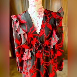 NEW Kensie red black mini dress size 0